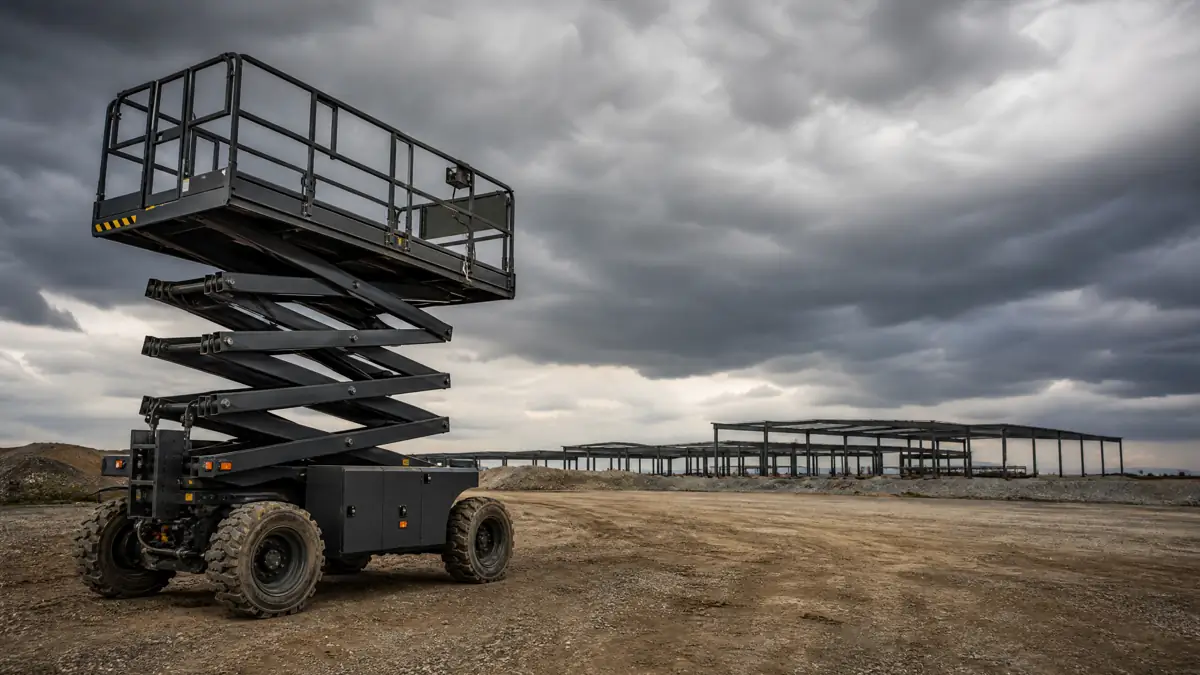 Rough Terrain Scissor Lifts jobsite access in Dayton